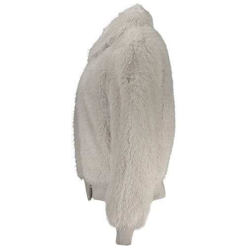 Guess Jeans Grey Polyester Jackets &amp; Coats