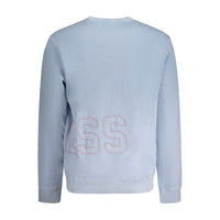 Guess Jeans Hellblauer Baumwollpullover für Männer