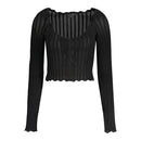 Guess Jeans Schwarzer Viskose Pullover für Frauen