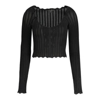 Guess Jeans Schwarzer Viskose Pullover für Frauen