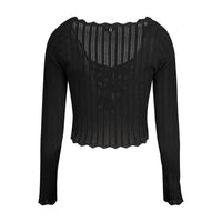 Guess Jeans Schwarzer Viskose Pullover für Frauen