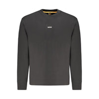 Hugo Boss Schwarzer Baumwollpullover für Männer