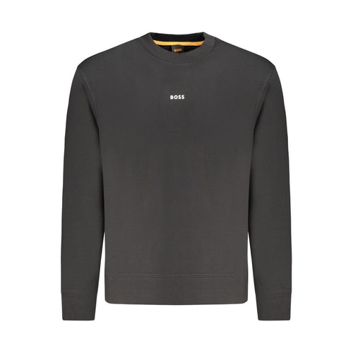 Hugo Boss Baumwoll-Sweatshirt in Schwarz