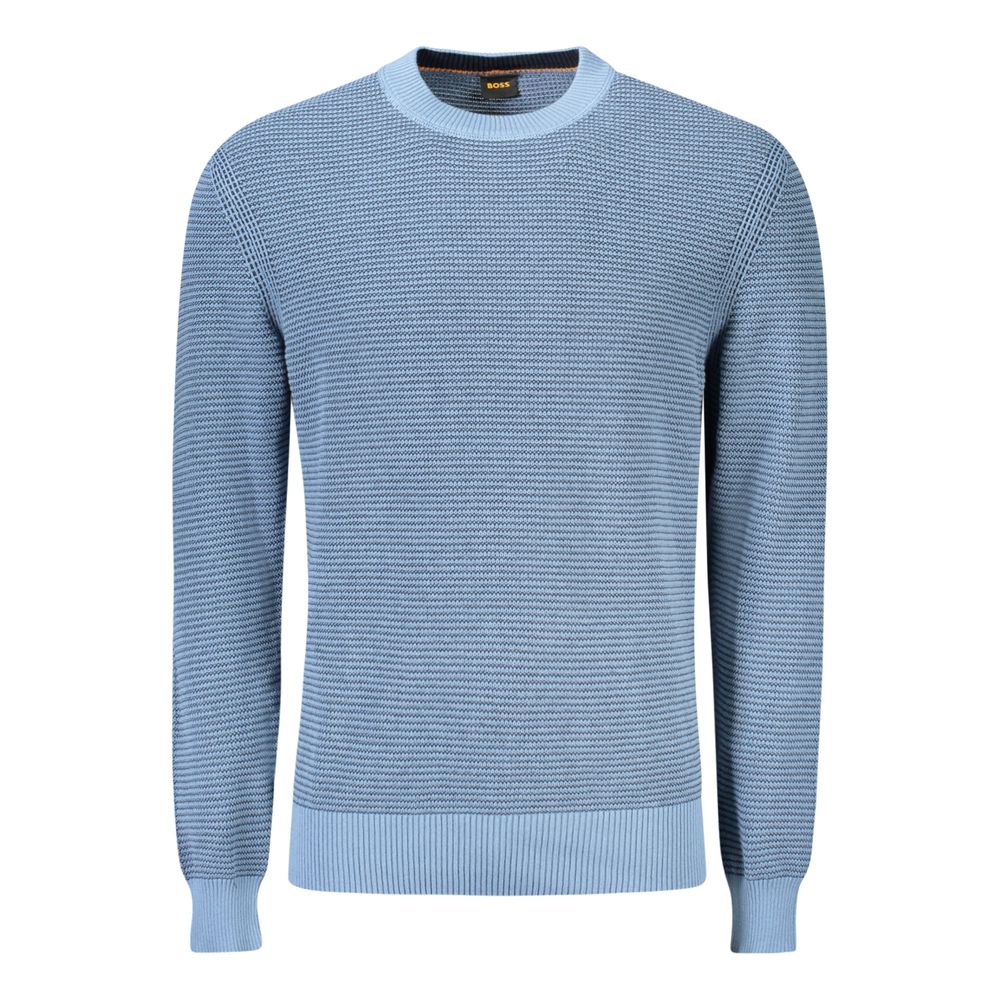 Hugo Boss Blauer Baumwollpullover für Männer