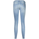Guess Jeans Hellblaue Jeans aus recycelter Baumwolle für Frauen