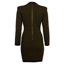 Balmain Braunes Wollkleid