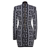 Balmain Schwarzes Viskosekleid