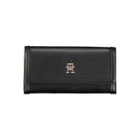 Tommy Hilfiger Elegantes schwarzes Portemonnaie mit zwei Fächern