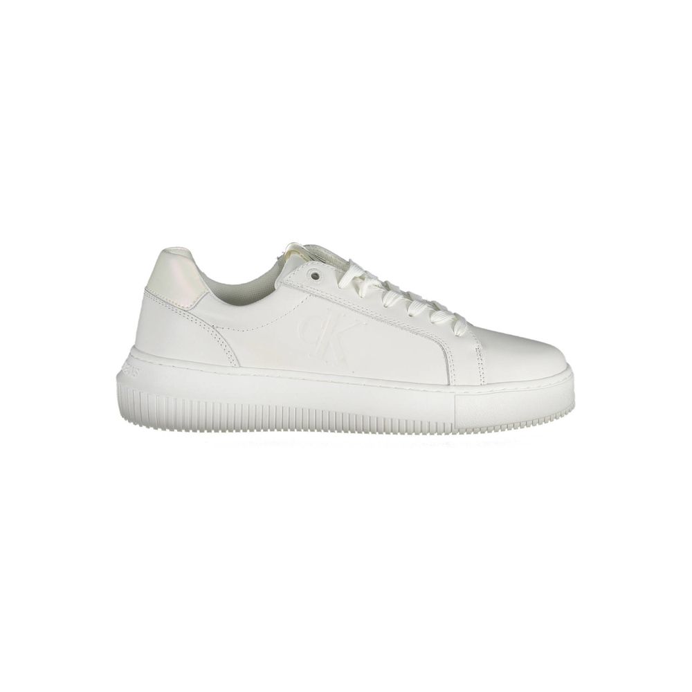 Calvin Klein Weißer Polyester-Sneaker
