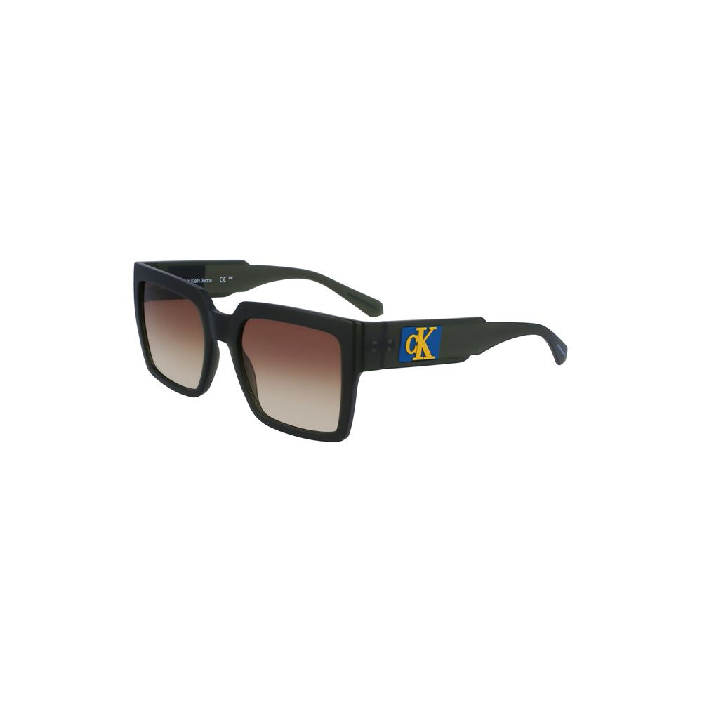 Calvin Klein Braune Kunststoff-Sonnenbrille für Frauen