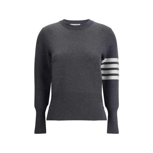 Thom Browne Graues Woll-Sweatshirt aus Fleece