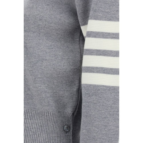 Thom Browne Graues Woll-Fleece-Sweatshirt