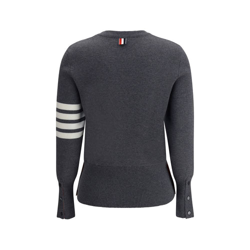 Thom Browne Graues Woll-Sweatshirt aus Fleece