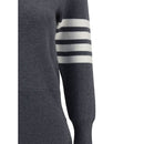 Thom Browne Graues Woll-Sweatshirt aus Fleece
