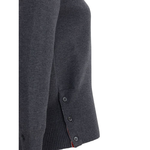 Thom Browne Graues Woll-Sweatshirt aus Fleece