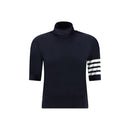 Thom Browne Blauer Rollkragenpullover aus Polyamid