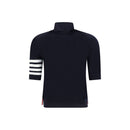 Thom Browne Blauer Rollkragenpullover aus Polyamid