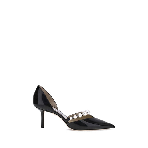 Jimmy Choo Schwarze Kalbshaut Bos Taurus High Heels