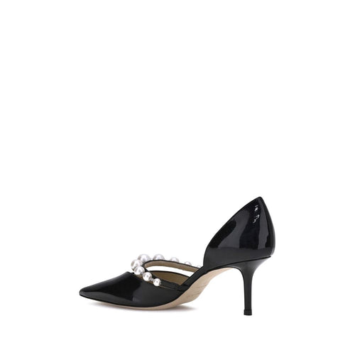 Jimmy Choo Schwarze Kalbshaut Bos Taurus High Heels