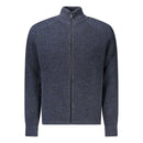 Hugo Boss Blaue Wolle Herren Strickjacke
