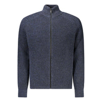 Hugo Boss Blaue Wolle Herren Strickjacke