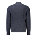 Hugo Boss Blaue Wolle Herren Strickjacke