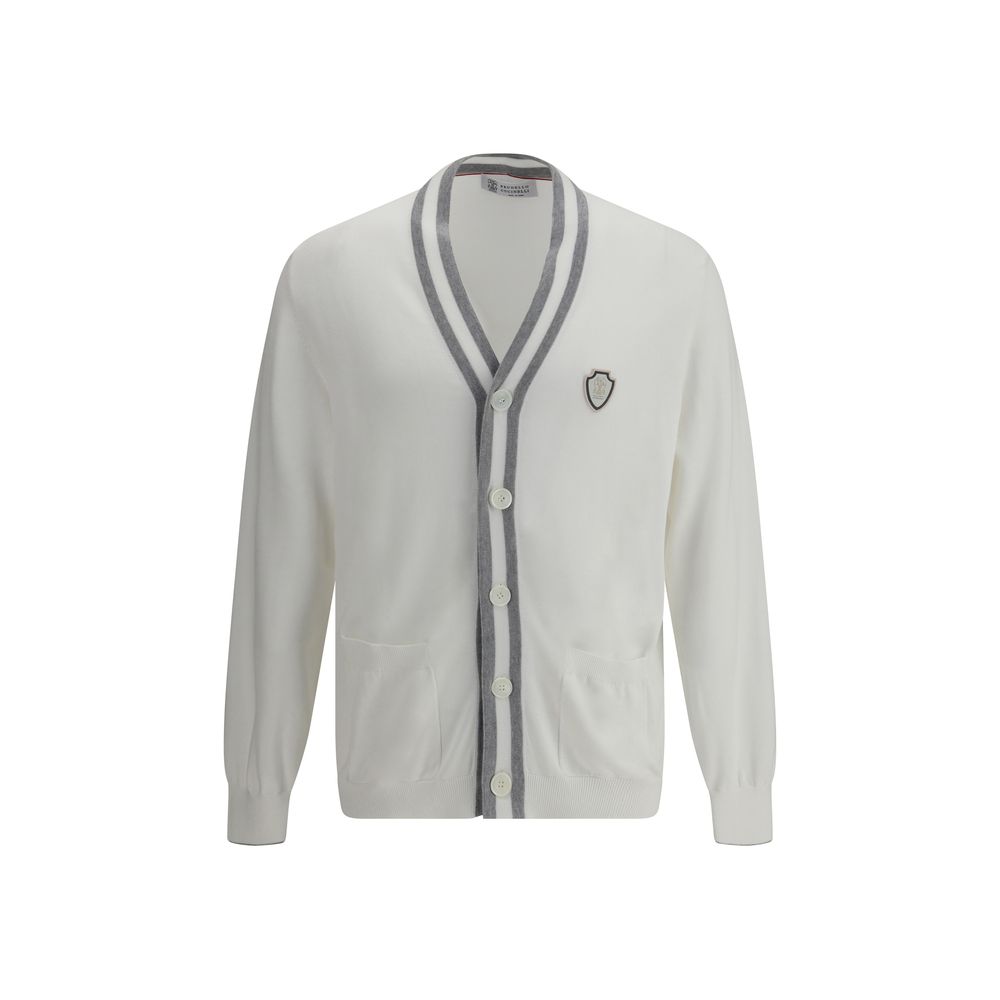 Brunello Cucinelli cotton cardigan in white