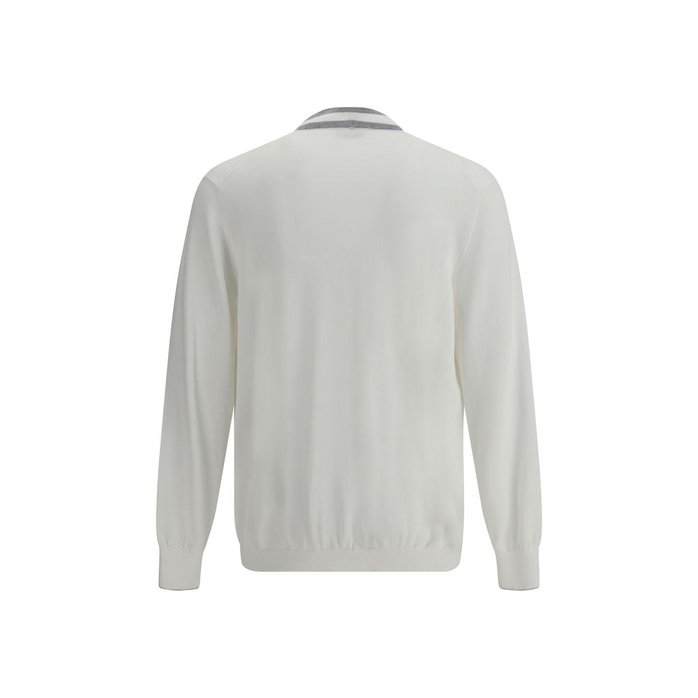 Brunello Cucinelli cotton cardigan in white