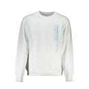 Calvin Klein Knackiger weißer Pullover mit Rundhalsausschnitt aus Baumwollmischung