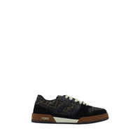 Fendi Bunte Kalbshaut Bos Taurus Sneakers mit niedrigem Schaft