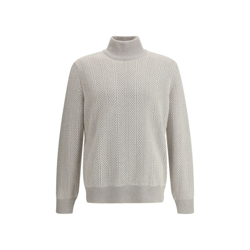 Brunello Cucinelli Kaschmirpullover aus weißem Kaschmir