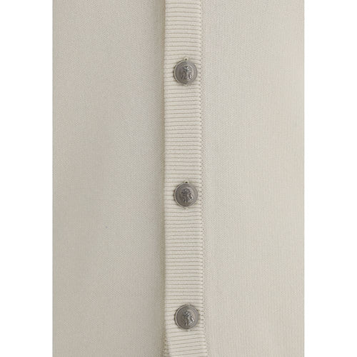 Brunello Cucinelli Kaschmir-Cardigan in Reinweiß