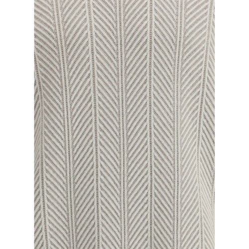 Brunello Cucinelli Kaschmirpullover aus weißem Kaschmir