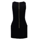 Balmain Schwarzes Kleid aus Wolle für Frauen