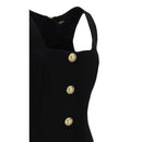Balmain Schwarzes Kleid aus Wolle für Frauen