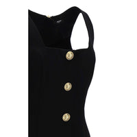 Balmain Schwarzes Kleid aus Wolle für Frauen