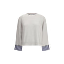 Brunello Cucinelli Grauer Kaschmir-Pullover