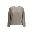 Brunello Cucinelli Beiger Baumwoll-Sweatshirt