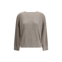 Brunello Cucinelli Beiger Baumwoll-Sweatshirt