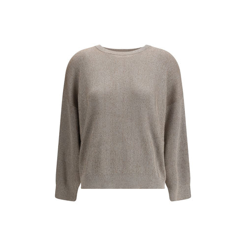 Brunello Cucinelli Beiger Baumwoll-Sweatshirt