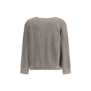 Brunello Cucinelli Beiger Baumwoll-Sweatshirt