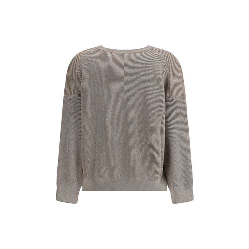 Brunello Cucinelli Beiger Baumwoll-Sweatshirt