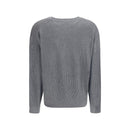 Brunello Cucinelli Grauer Baumwoll-Sweatshirt