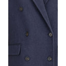 Brunello Cucinelli Blauer Kaschmir-Mantel