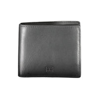 Tommy Hilfiger Schwarzes Leder Herren Portemonnaie