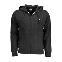 U.S. POLO ASSN. Schwarzer Baumwollpullover für Männer