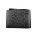 Calvin Klein Schwarzes Polyester Herren Portemonnaie