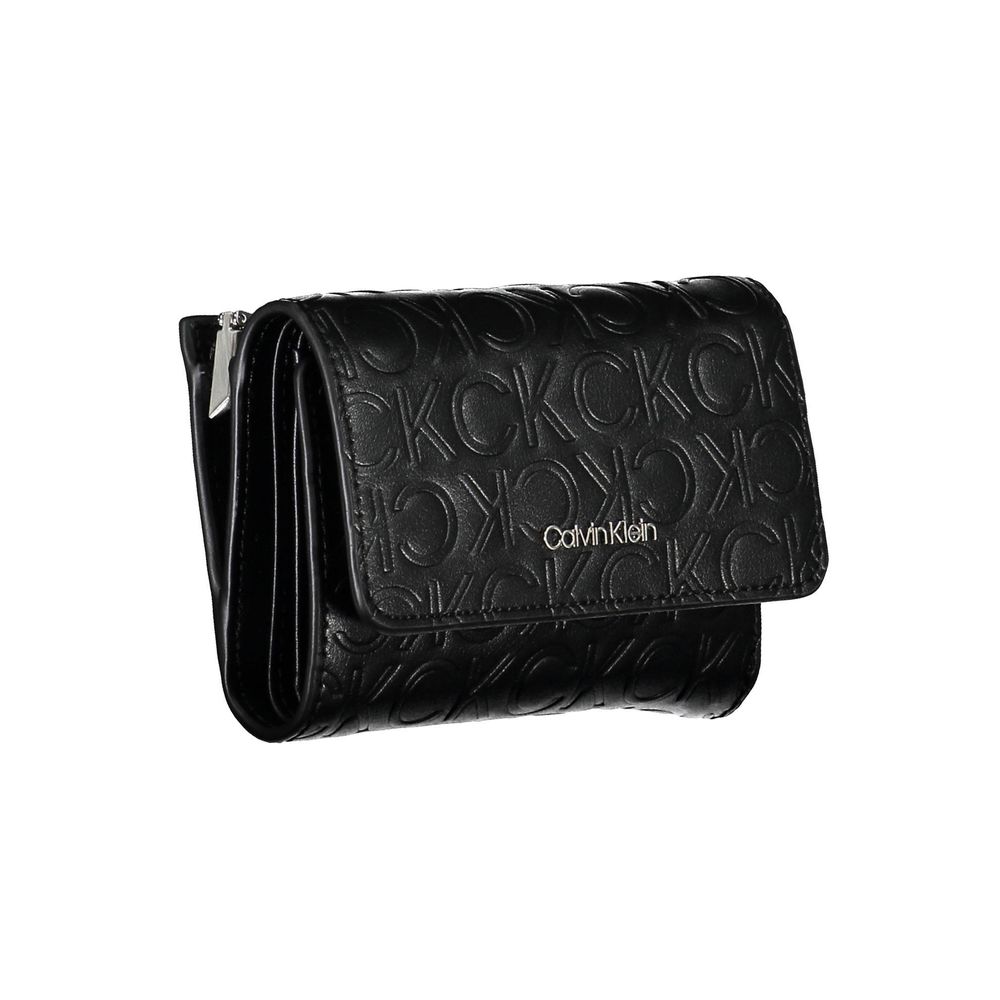 Calvin Klein Schwarzes Polyethylen Portemonnaie für Frauen