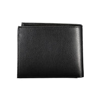 Guess Jeans Schicke schwarze Leder-Geldbörse mit zwei Fächern