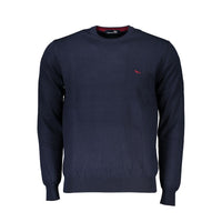 Harmont & Blaine Blauer Pullover mit Rundhalsausschnitt und Stickerei